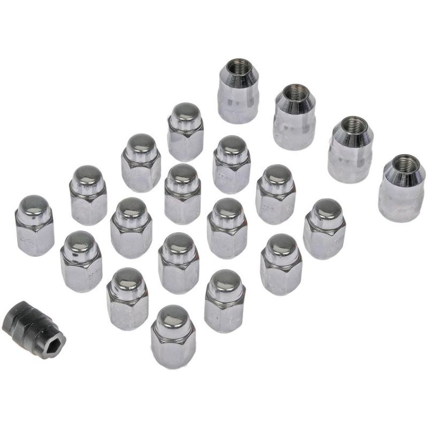 DORMAN 711-241 Chrome Acorn 2-Pc 1/2-20