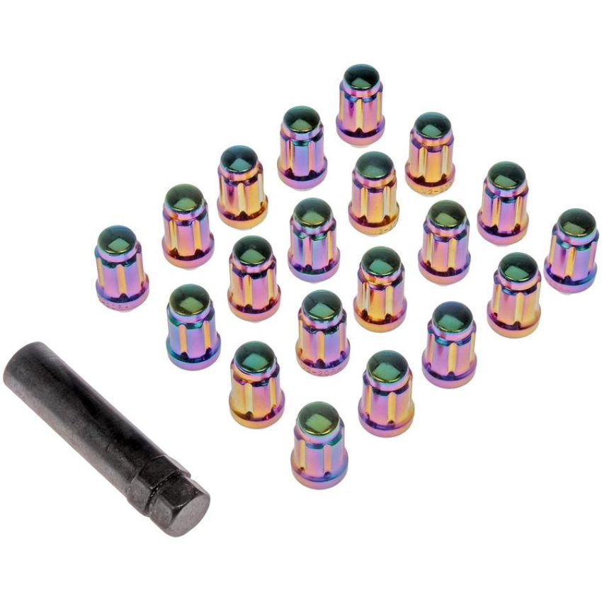 DORMAN 711-255G Neo-Chrome Spline Drive Lock Set 1/2-20