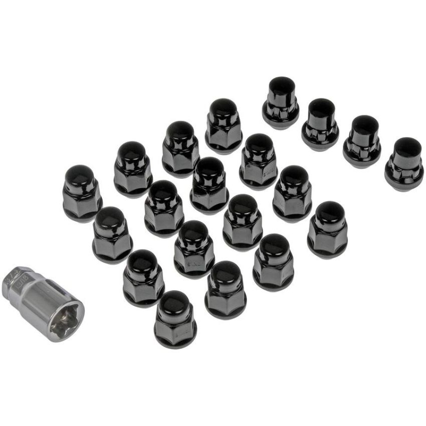 DORMAN 711-346 Black Chrome Acorn M12-1.50