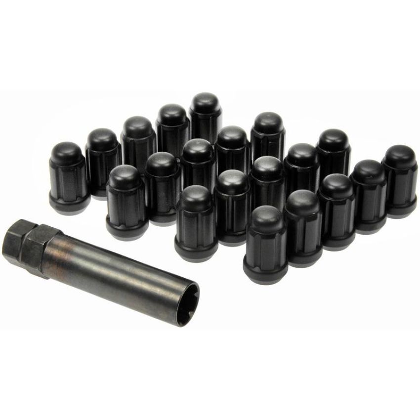 DORMAN 711-355C Matte Black Spline Drive Lock Set M12-1.50
