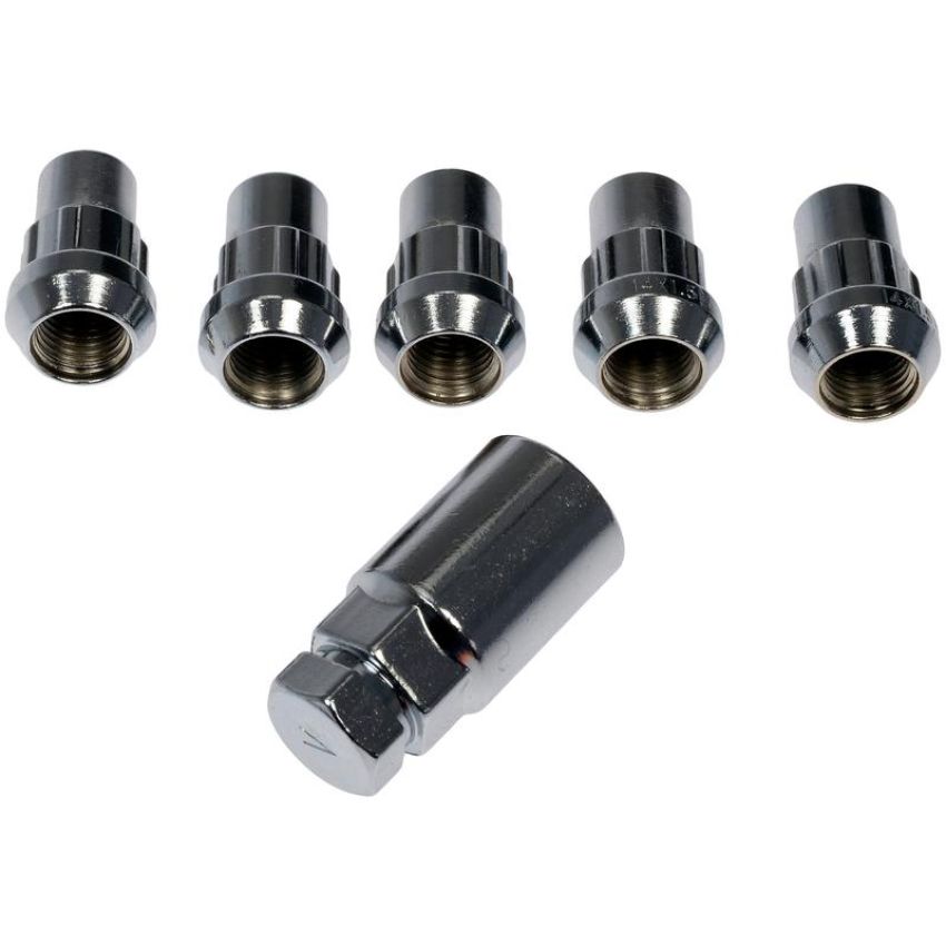 DORMAN 712-628 Wheel Nut Lock Chrome Acorn Set M14-1.50