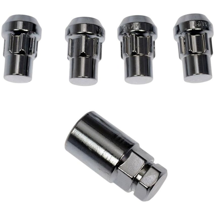 DORMAN 712-628 Wheel Nut Lock Chrome Acorn Set M14-1.50