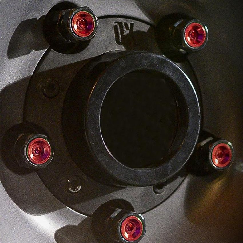 DORMAN 712-X95E Wheel Nut Cap, Red Aluminum