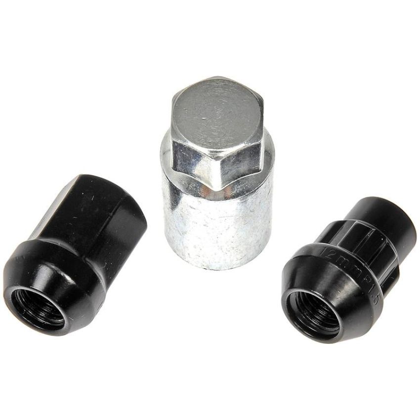 DORMAN 713-375A Black Acorn Wheel Nut Lock Set