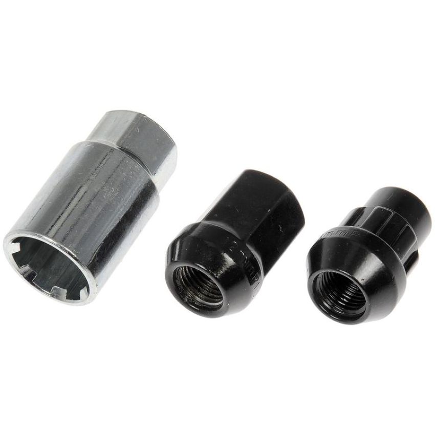 DORMAN 713-475A Black Acorn Wheel Nut Lock Set