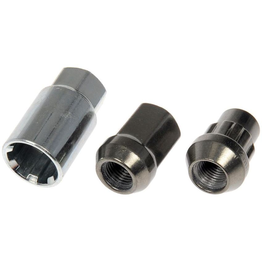 DORMAN 713-475Z Hyper Black Acorn Wheel Nut Lock Set