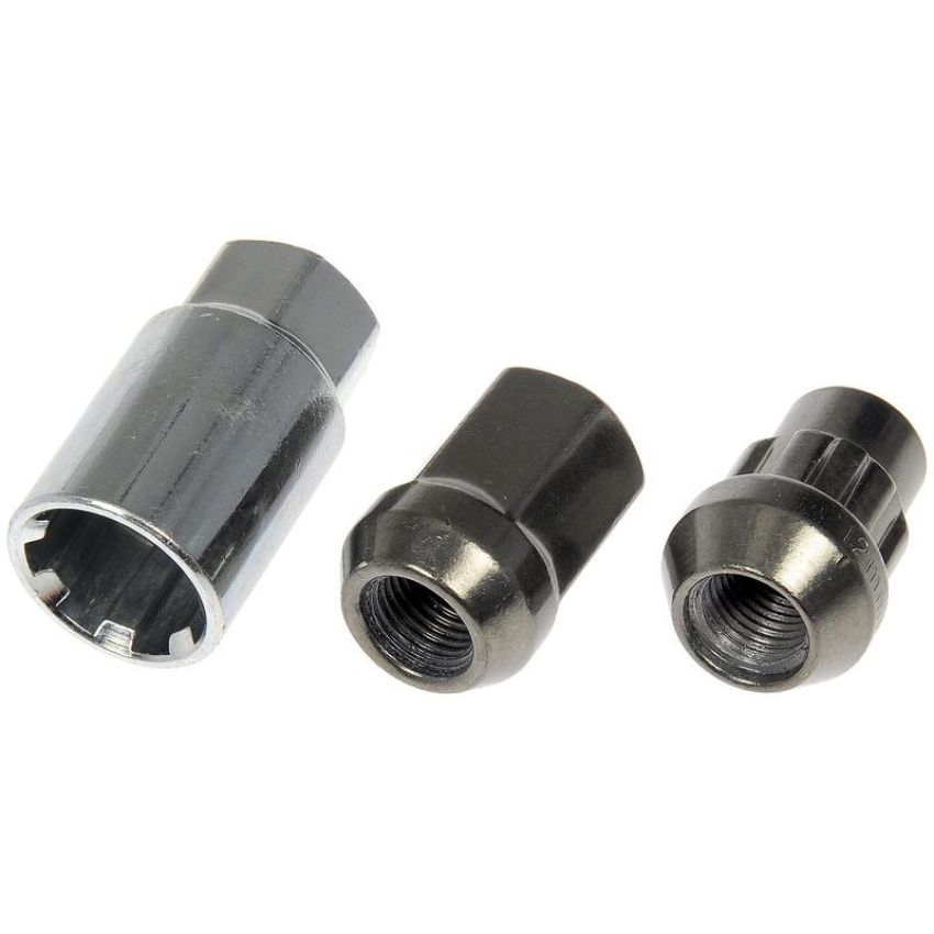 DORMAN 713-475Z Hyper Black Acorn Wheel Nut Lock Set