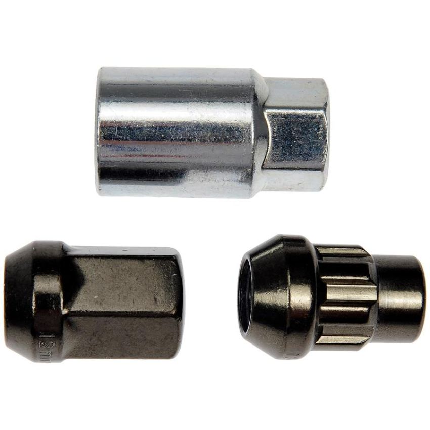 DORMAN 713-675Z Hyper Black Acorn Wheel Nut Lock Set