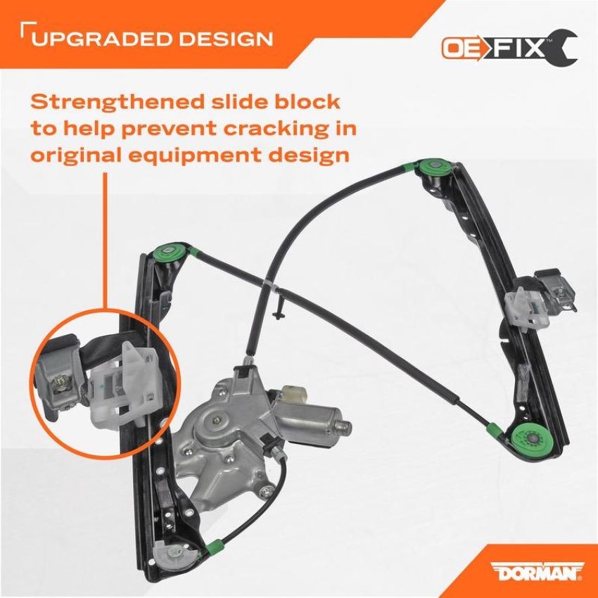 DORMAN 741-876 Power Window Regulator And Motor Assembly