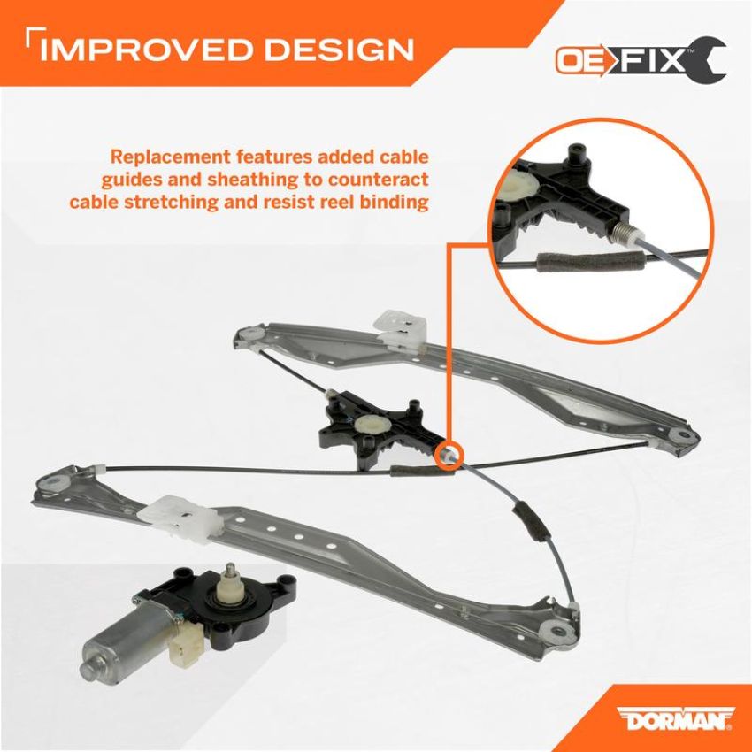 DORMAN 748-508 Power Window Regulator And Motor Assembly
