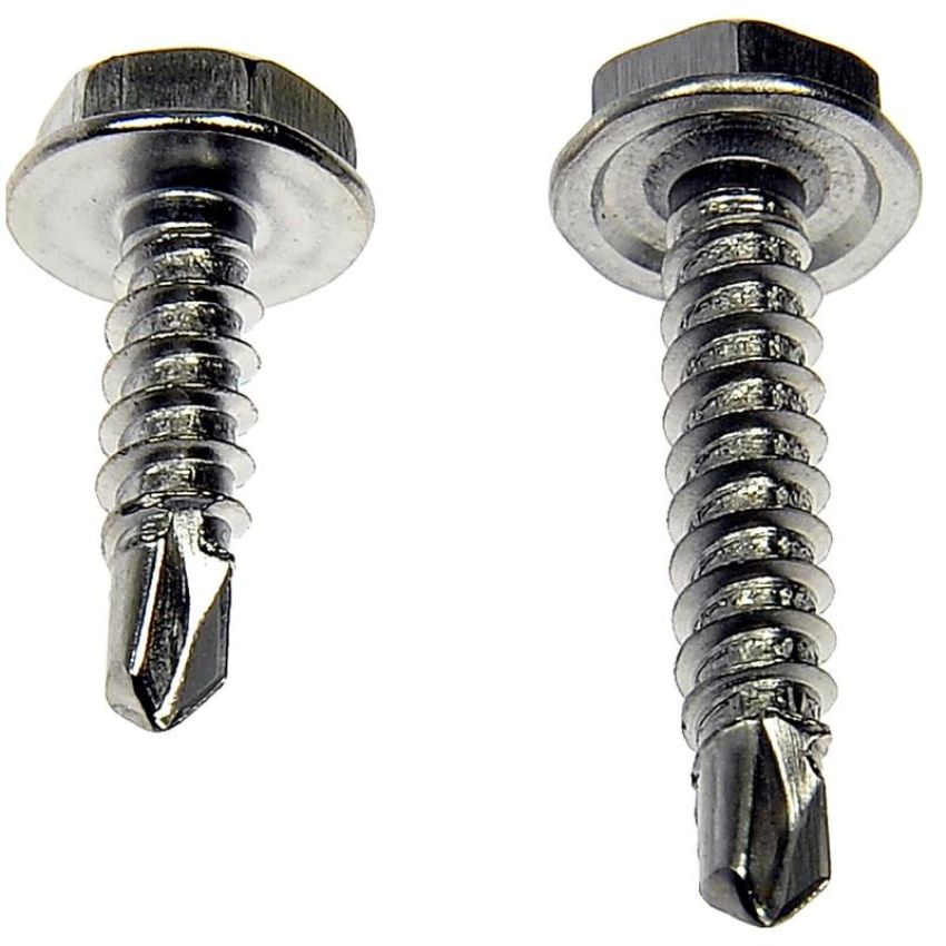 DORMAN 784-110 Self Tapping Screw-Stainless Steel-Hex Washer Head-No. 6 x 1/2 In., 3/4 In.