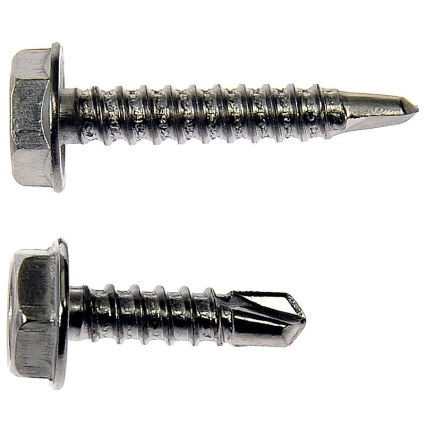 DORMAN 784-110 Self Tapping Screw-Stainless Steel-Hex Washer Head-No. 6 x 1/2 In., 3/4 In.