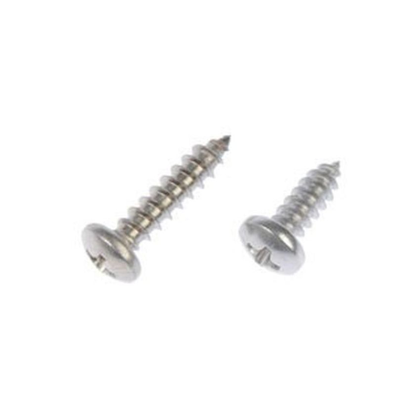 DORMAN 784-125 Self Tapping Screw-Stainless Steel-Pan Head-No. 8 x 1/2 In., 3/4 In.