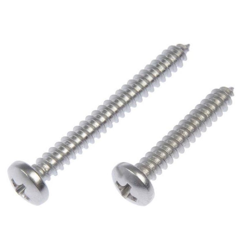 DORMAN 784-130 Self Tapping Screw-Stainless Steel-Pan Head-No. 8 x 1 In., 1-1/2 In.