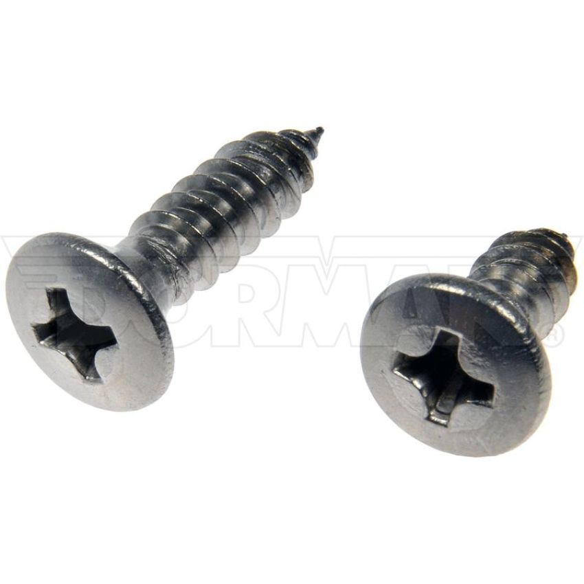 DORMAN 784-140D Self Tapping Screws - Stainless Steel - Oval Head - No.10 X 1/2 In., 3/4 In.