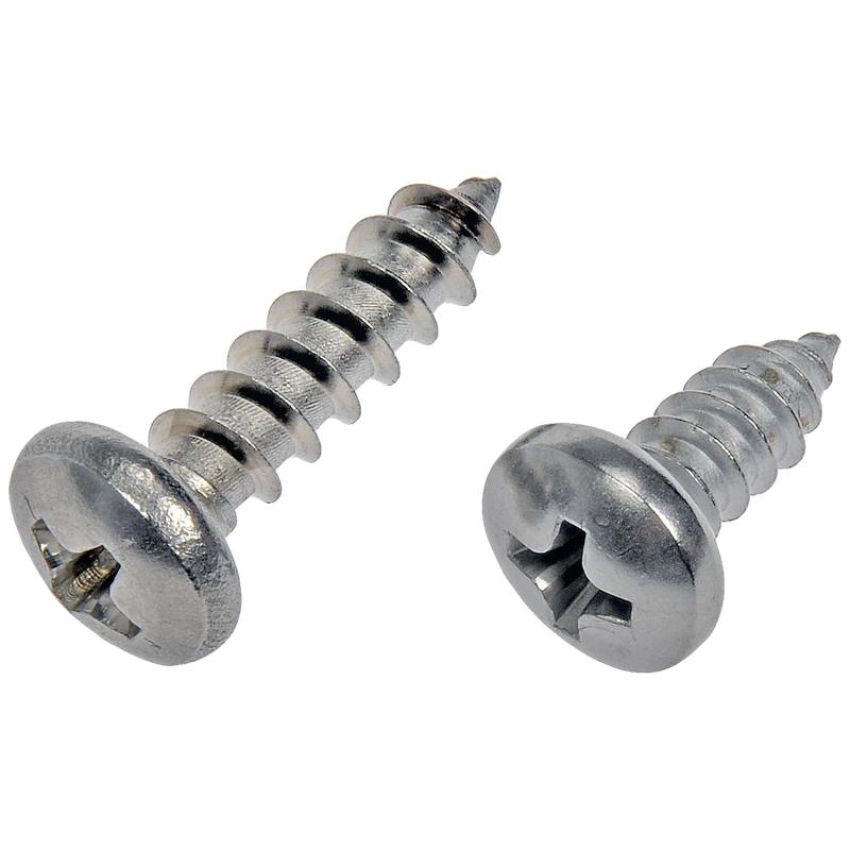 DORMAN 784-150 Self Tapping Screw-Stainless Steel-Pan Head-No. 10 x 1/2 In., 3/4 In.