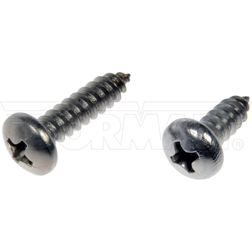 DORMAN 784-150D Self Tapping Screws - Stainless Steel - Pan Head - No.10 X 1/2 In., 3/4 In.