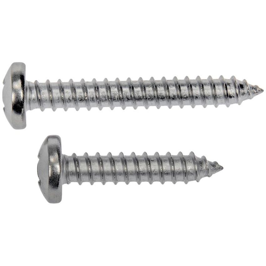 DORMAN 784-170 Self Tapping Screw-Stainless Steel-Pan Head-No. 12 x 1 In., 1-1/2 In.