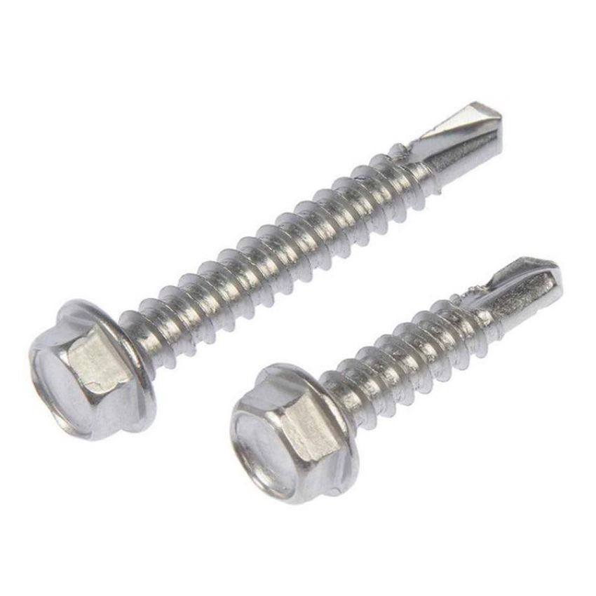 DORMAN 784-175 Self Tapping Screw-Stainless Steel-Hex Washer Head-No. 12 x 1 In., 1-1/2 In.