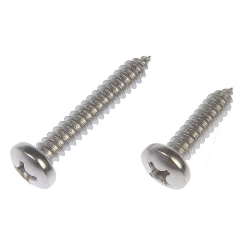 DORMAN 784-185 Self Tapping Screw-Stainless Steel-Pan Head-No. 14 x 1 In., 1-1/2 In.