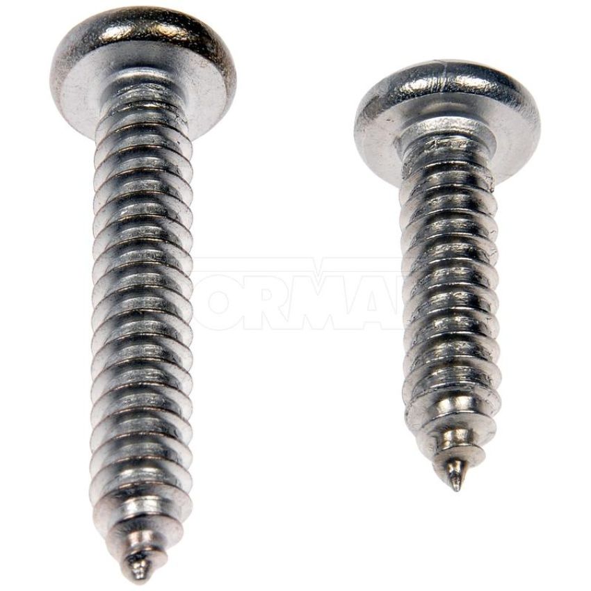 DORMAN 784-185D Self Tapping Screws - Stainless Steel - Pan Head - No.14 X 1 In., 1-1/2 In.