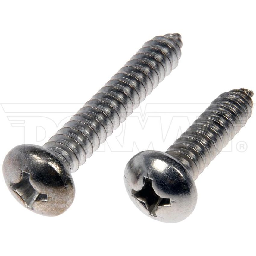 DORMAN 784-185D Self Tapping Screws - Stainless Steel - Pan Head - No.14 X 1 In., 1-1/2 In.