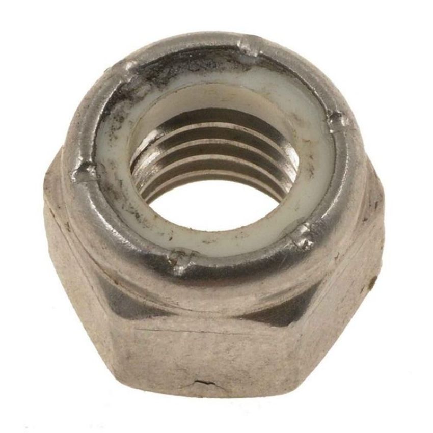 DORMAN 784-310 Hex Nut With Nylon Ring Insert - Stainless Steel -Thread Size - 3/8-16 In.