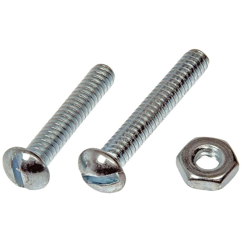 DORMAN 784-602 Stove Bolt With Nuts - 3/16-24 In. x 1 In./1-1/4In.