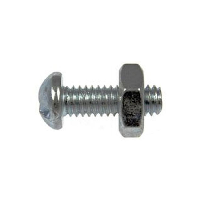 DORMAN 784-604 Stove Bolt With Nuts - 3/16-24 In. x 1-1/2 In./1-3/4In.
