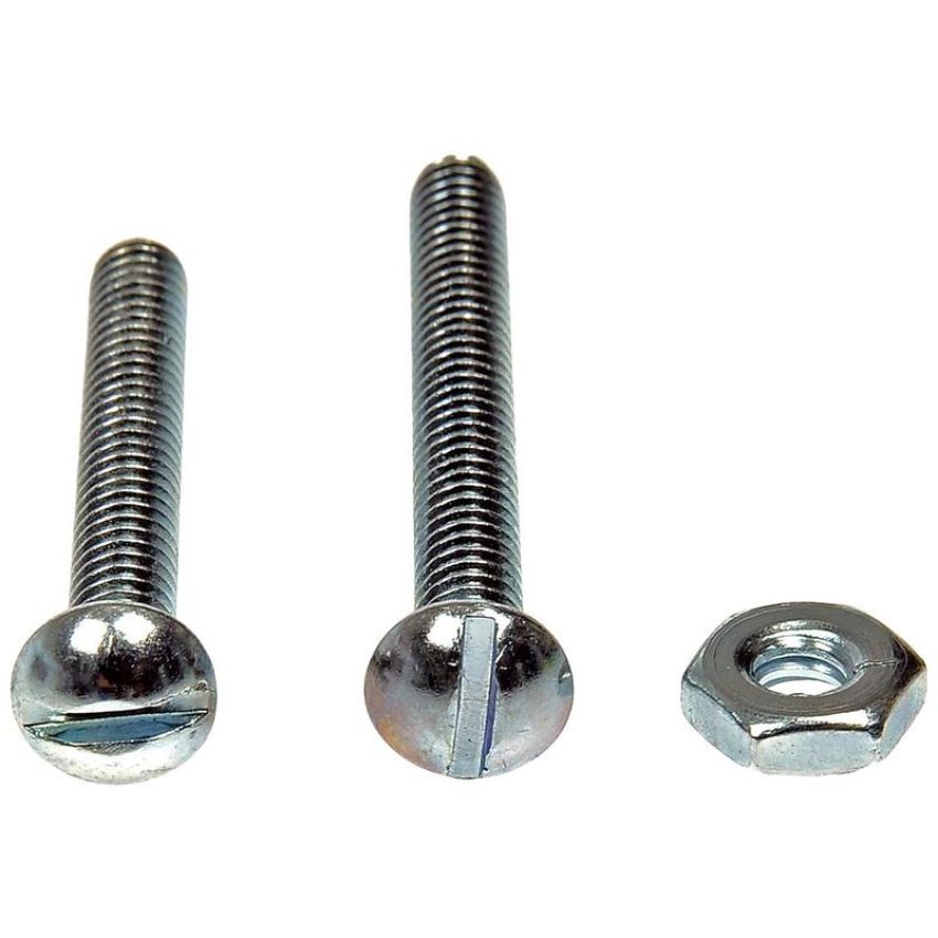 DORMAN 784-604 Stove Bolt With Nuts - 3/16-24 In. x 1-1/2 In./1-3/4In.