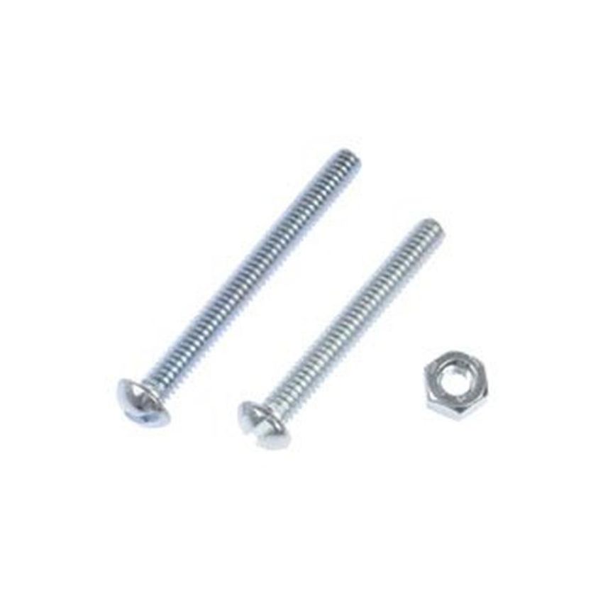 DORMAN 784-612 Machine Screw-Slotted Round Head With Nuts- 1/4-20 X 2 in, 2-1/2 in