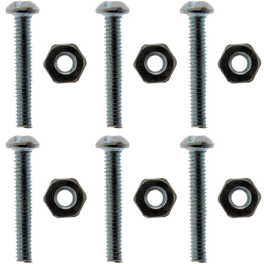 DORMAN 784-710D Machine Screw With Nuts - No.8-32 X 1 In.