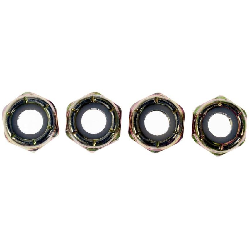 DORMAN 784-750D Hex Lock Nuts With Nylon Ring - Grade 2 - Thread Size 1/4-20, Height 5/16 In.