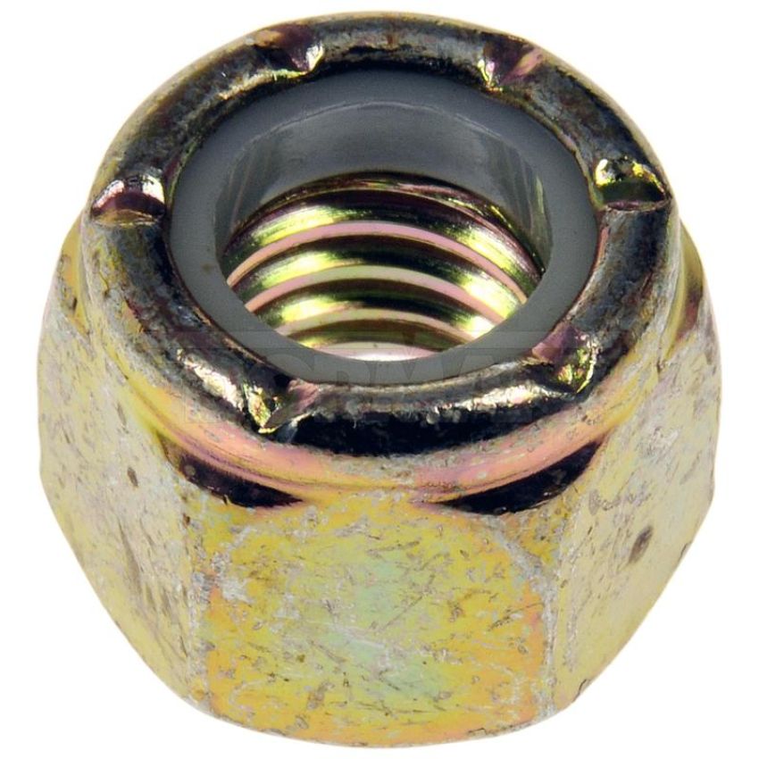 DORMAN 784-758D Hex Lock Nuts With Nylon Ring - Grade 2 - Thread Size 3/8-16, Height 29/64 In.
