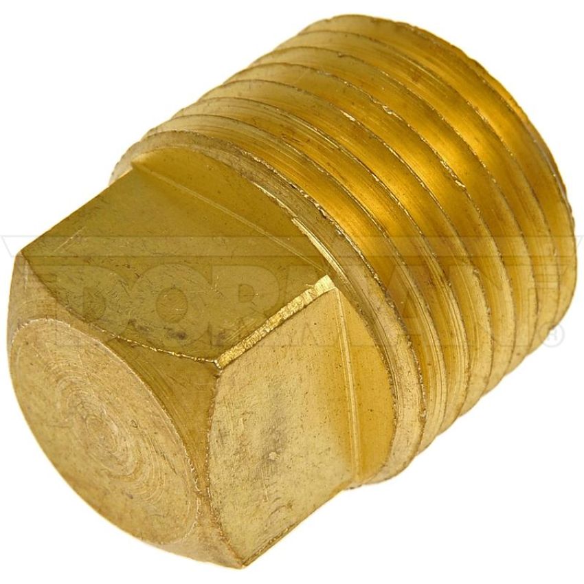 DORMAN 785-073D Brass Pipe Plug - Square Head - 1/2 In. MNPT