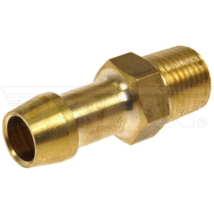 DORMAN 785-408D Fuel Hose Fitting - Inverted Flare Male Connector - 3/8 In. X 3/8 In. Tube