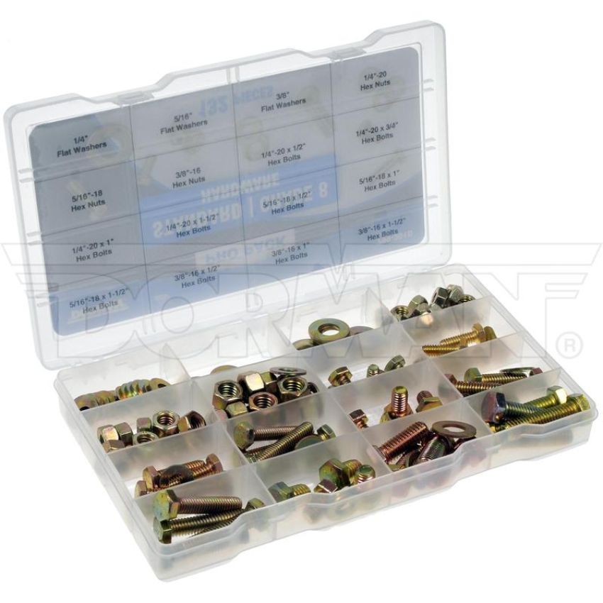 DORMAN 799-301D Pro Pack Standard Grade 8 Hardware - 132 Pieces