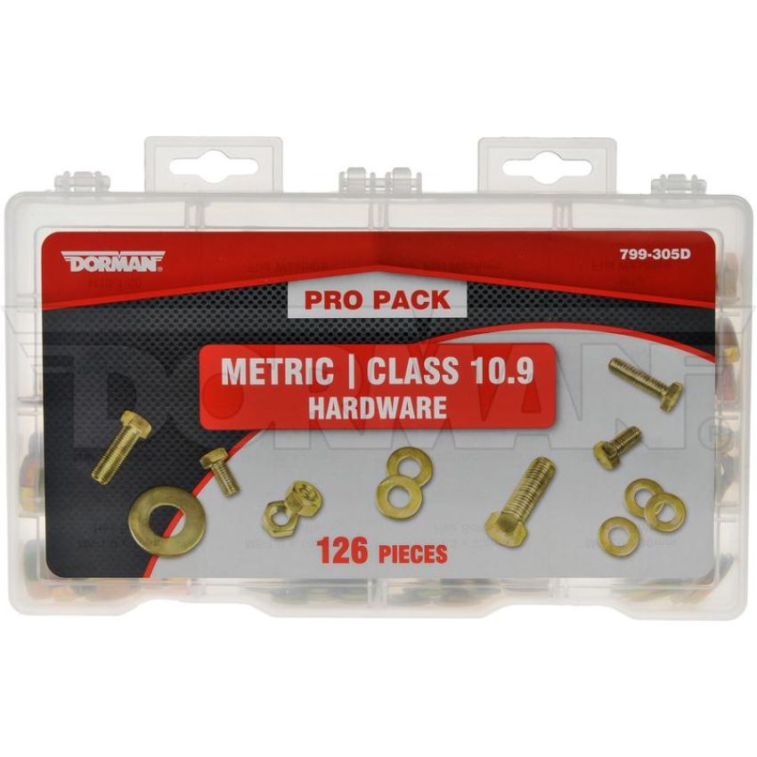 DORMAN 799-305D Pro Pack Metric Class 10.9 Hardware - 126 Pieces