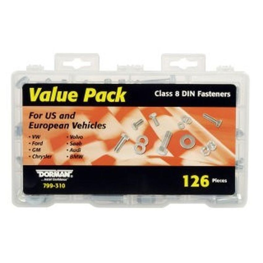 DORMAN 799-310 Metric Class 8 DIN Hardware Value Pack- 16 Sku's- 126 Pieces