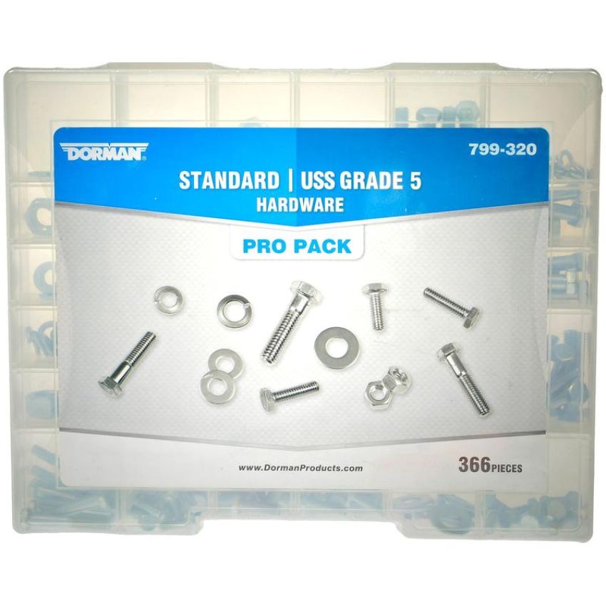 DORMAN 799-320 USS Grade 5 Standard Hardware Value Pack- 31 Sku's- 366