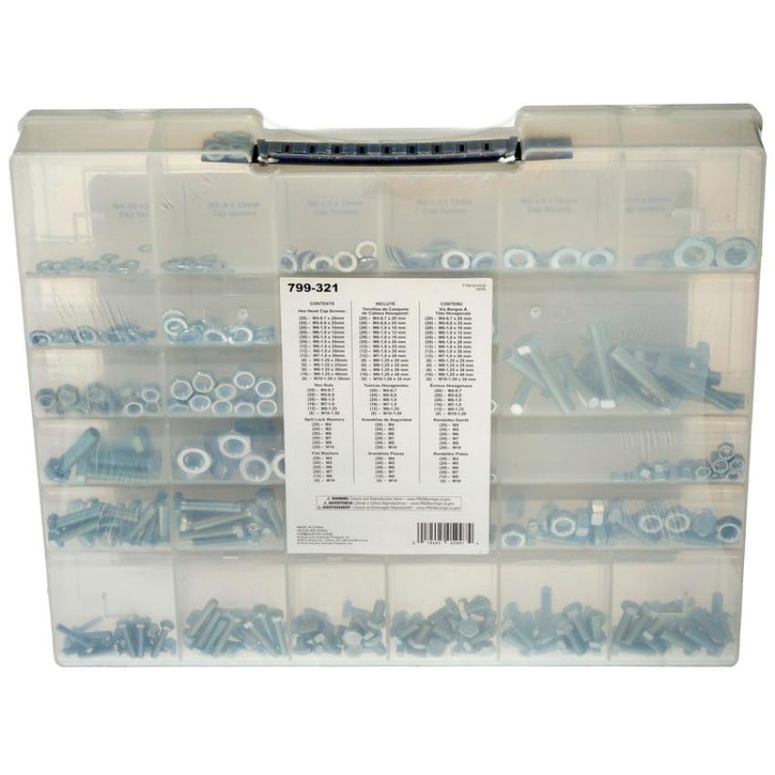 DORMAN 799-321 Class 8/8.8 Metric Hardware Value Pack- 32 Sku's- 514 Pieces