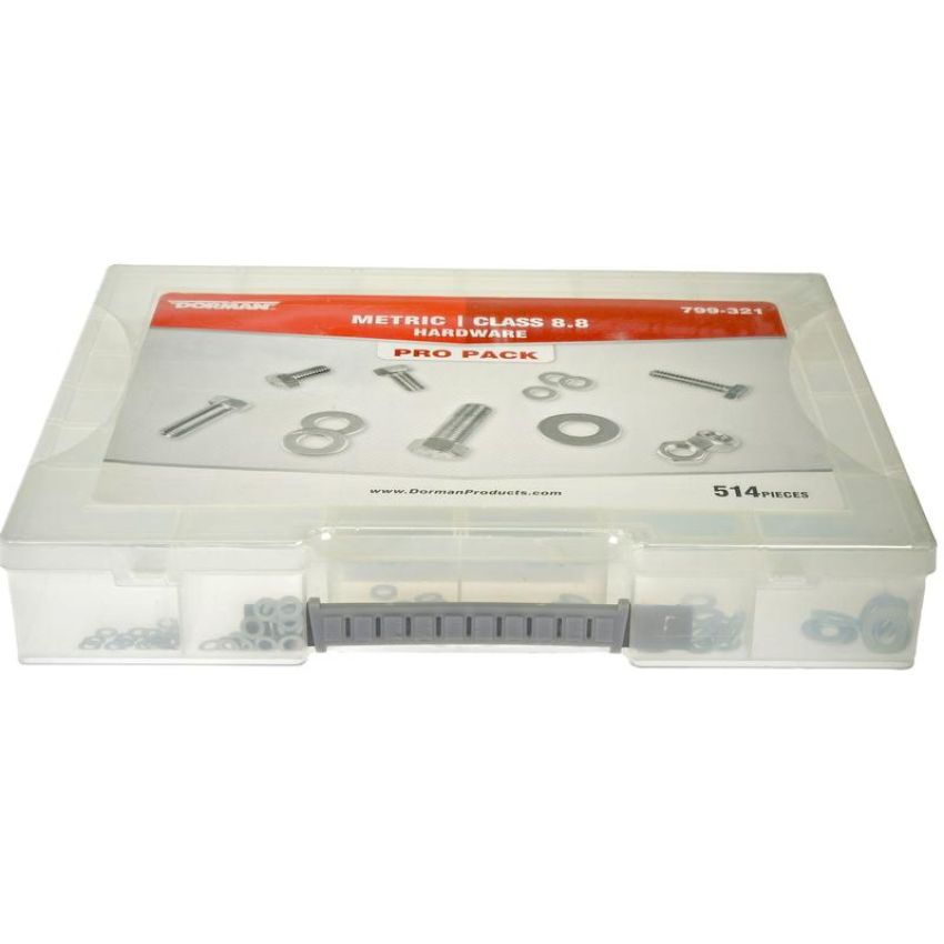 DORMAN 799-321 Class 8/8.8 Metric Hardware Value Pack- 32 Sku's- 514 Pieces