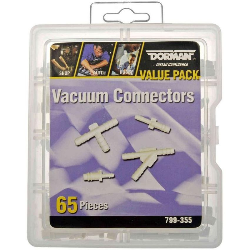 DORMAN 799-355 Vacuum Connectors Value Pack- 8 Sku's- 65 Pieces