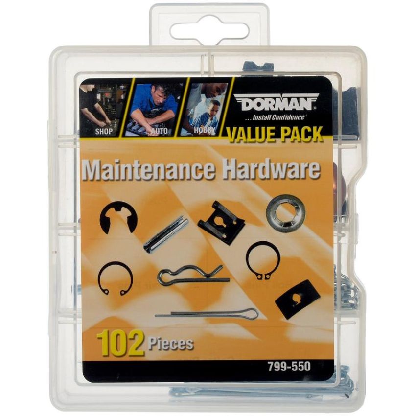 DORMAN 799-550 Maintenance Hardware Value Pack- 7 Sku's- 102 Pieces