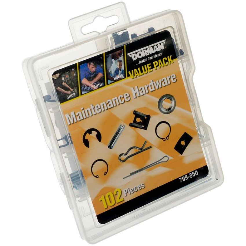 DORMAN 799-550 Maintenance Hardware Value Pack- 7 Sku's- 102 Pieces
