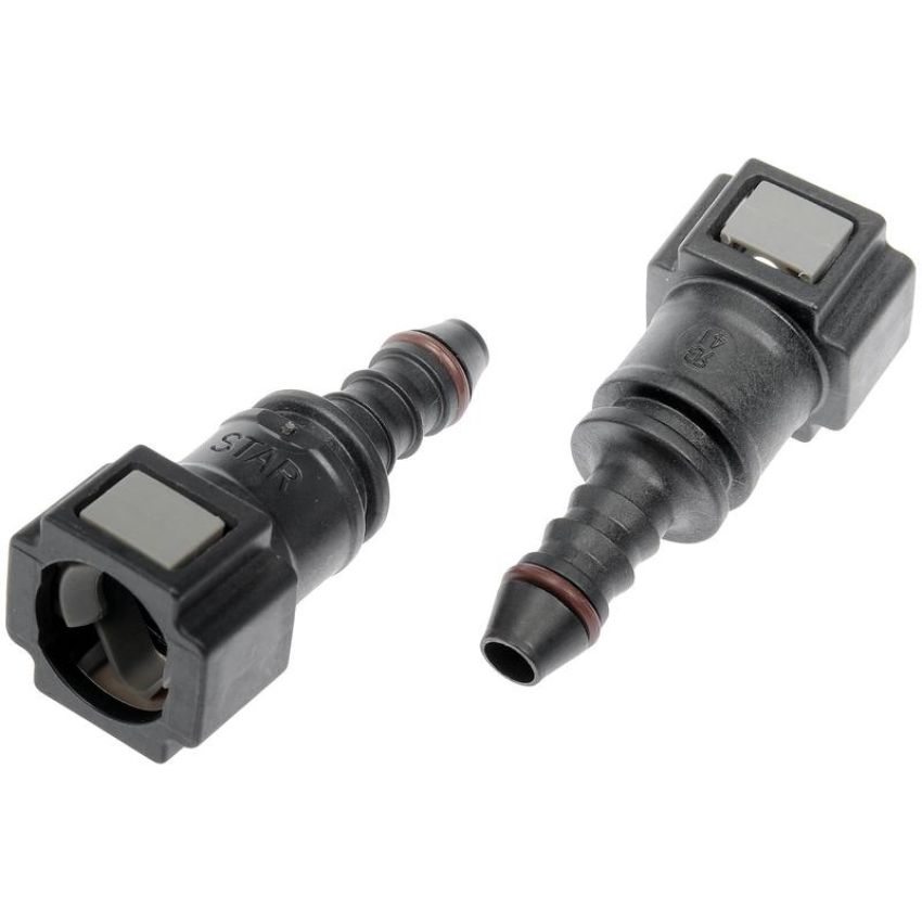 DORMAN 800-188 Quick Connector 5/16 In. Steel TO 6mm Nylon 180 with O ring