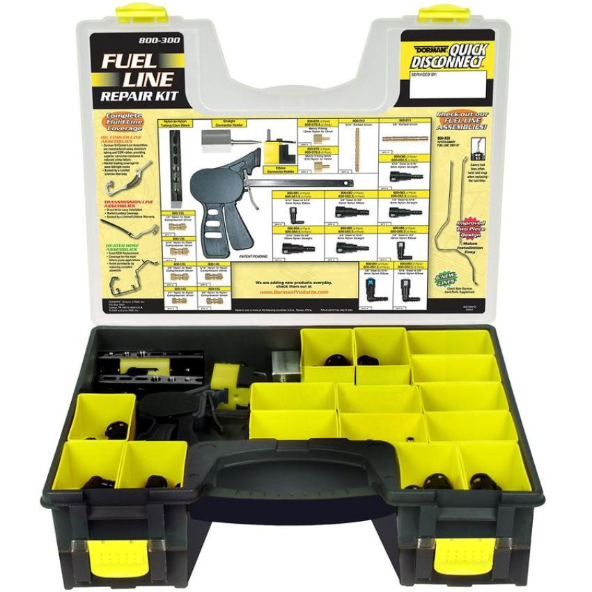 DORMAN 800-300 Nylon Fuel Line Repair Kit - Contains 104 Pieces