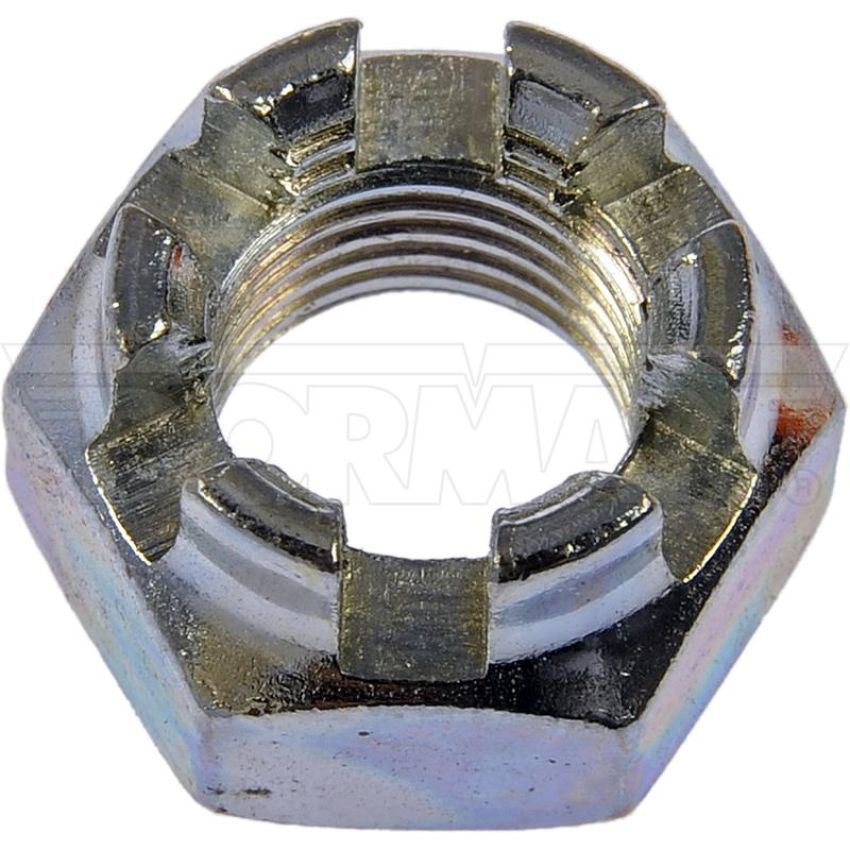 DORMAN 814-063 Hex Nut-Castellated-Thread Size 7/16-20, Height 11/16 In.