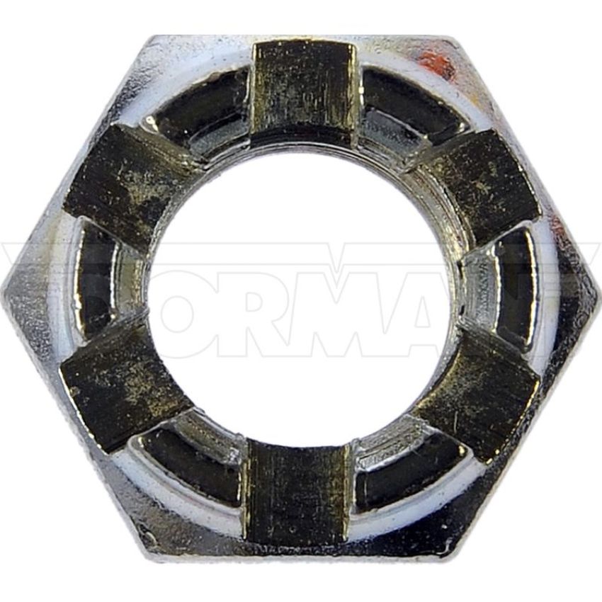 DORMAN 814-063 Hex Nut-Castellated-Thread Size 7/16-20, Height 11/16 In.