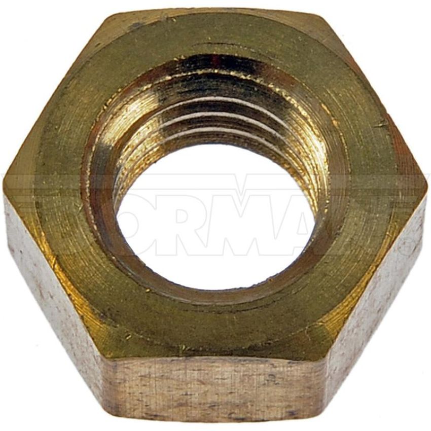 DORMAN 849-004 Hex Nut-Brass-Thread Size 3/8-16, Height 9/16 In.